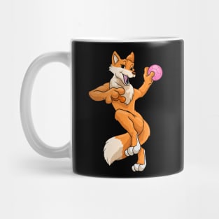 Funny foxis playing handball Mug